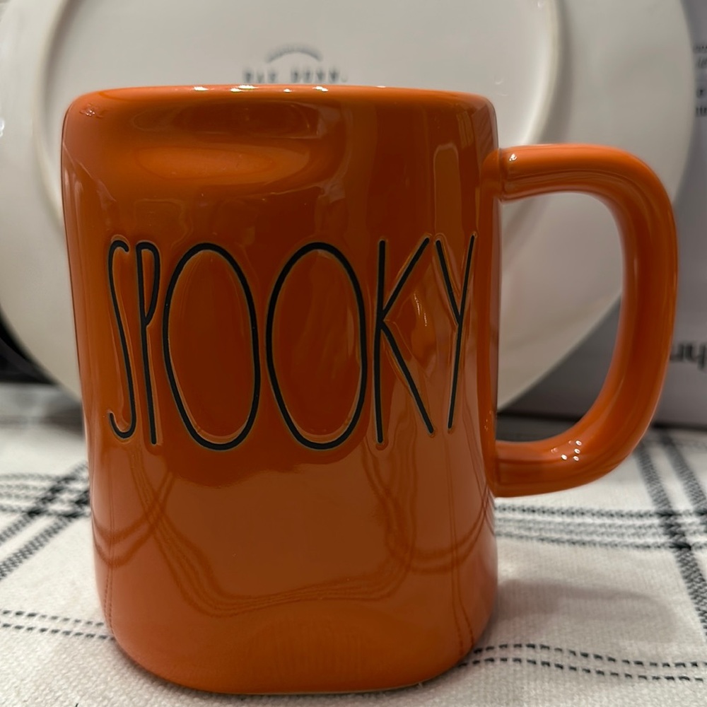 Spooky Orange Rae Dunn mug